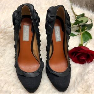 Badgley Mischka ruffle heels
